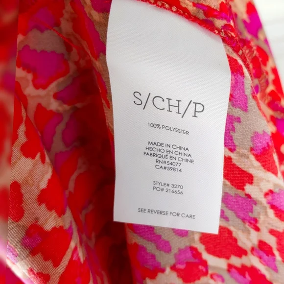 CAbi Wmns S Sleeveless Collared Button Down Red Purple 3270 Heartbreaker Blouse - Picture 8 of 9